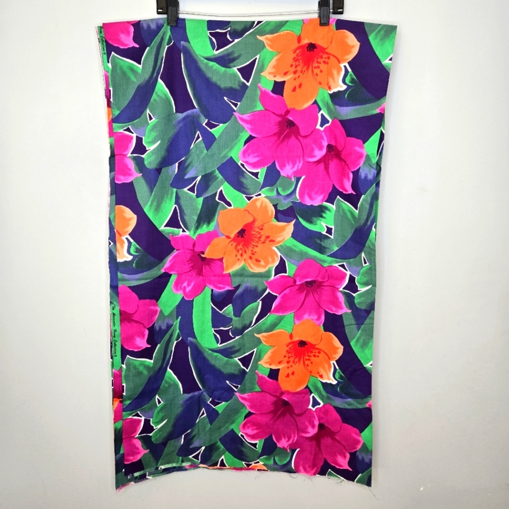 Alexander Henry Collection Fabric Vibrant Tropical Hawaiian Print 3‎ yds